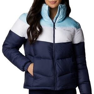 Columbia Women's Navy and Light Blue Puffer Jacket